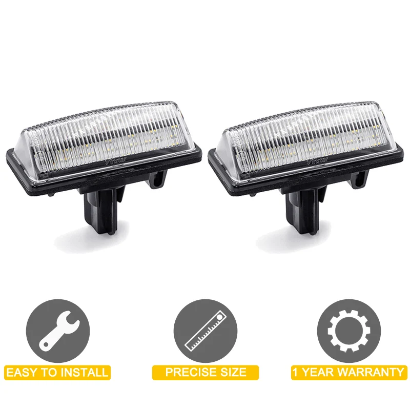 Lampada targa a LED 12V per Nissan Teana Tidda Altima JX35 Murano Pathfinder Quest Sentra gruppo luce targa bianco