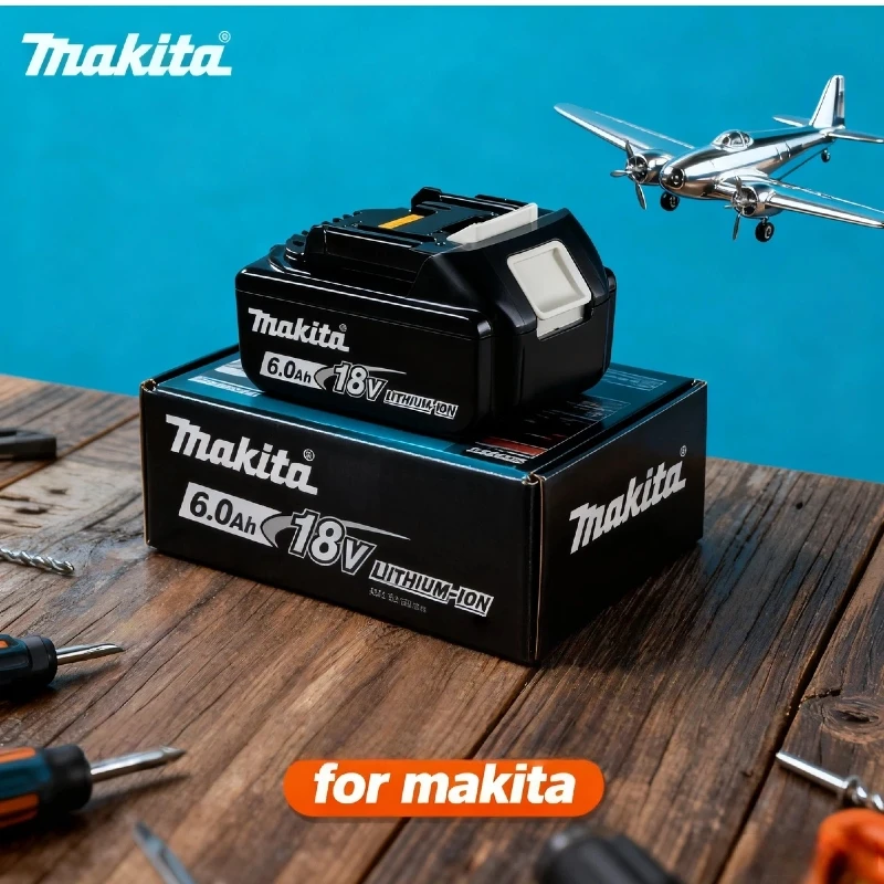 

Latest Upgraded Makita 18V 6.0Ah Rechargeable Battery 18V Lithium for Makita 18V Battery BL1840 BL1850 BL1830 BL1860B⚡️