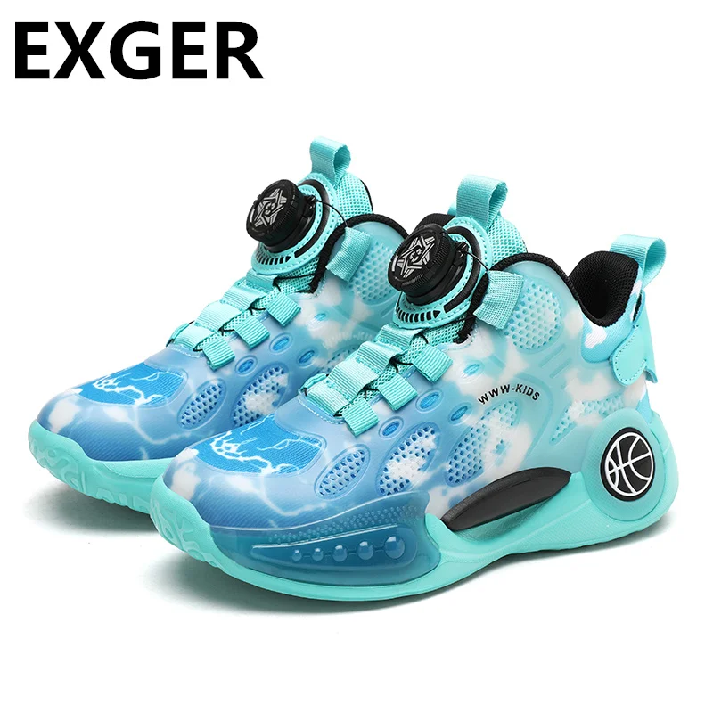 Boys' Sports Shoes 2023 Four Seasons New Children's Shoes Breathable Children's Shoes Middle School Running Student Net Shoes