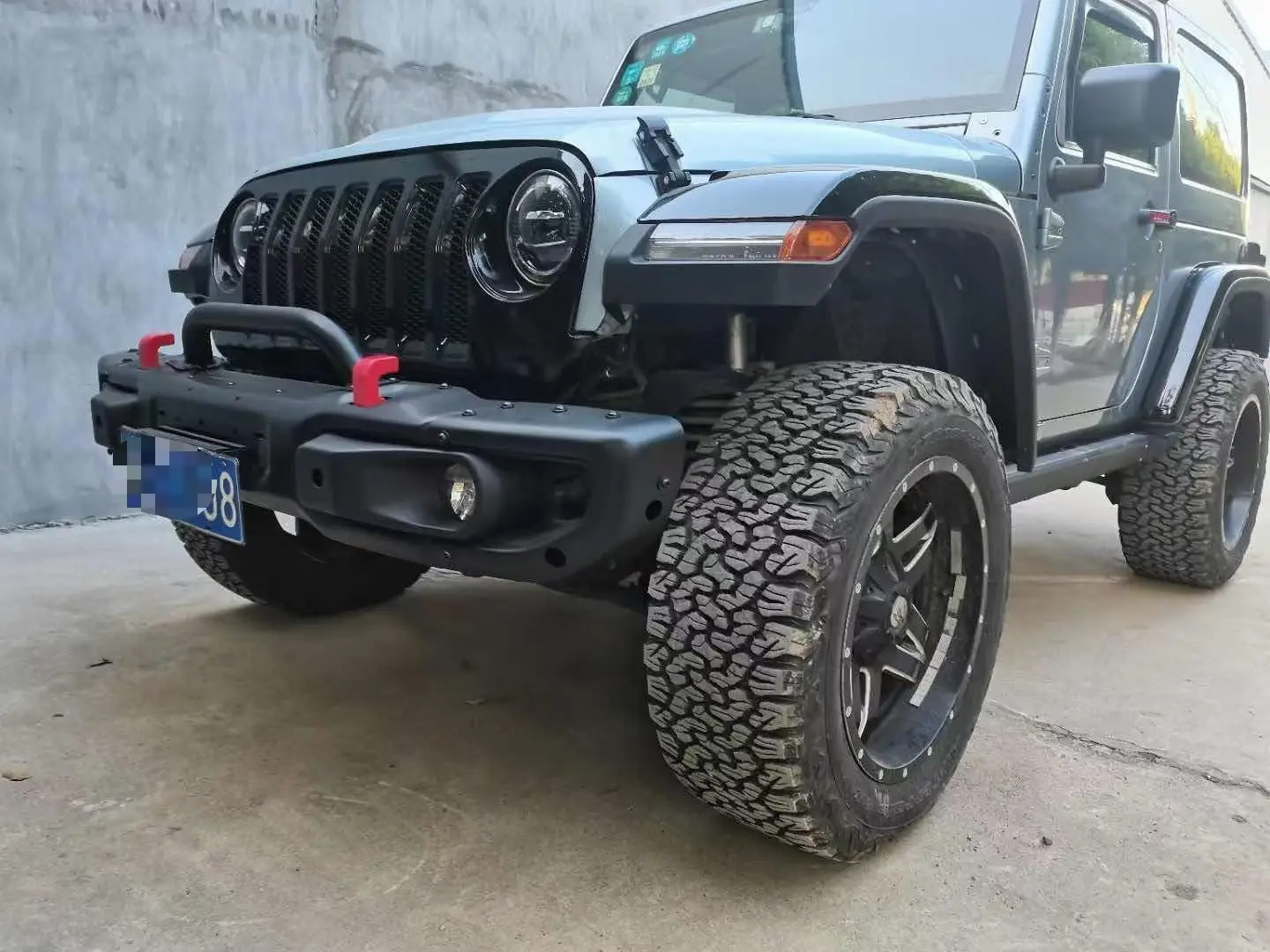 عجلة الحاجب JK تغيير JL الجبهة الحاجب درابزين مضيئة الجبهة واقي من الطين ABS ل Jee P W Rangler JK 2007-2017 J374 1 زوج