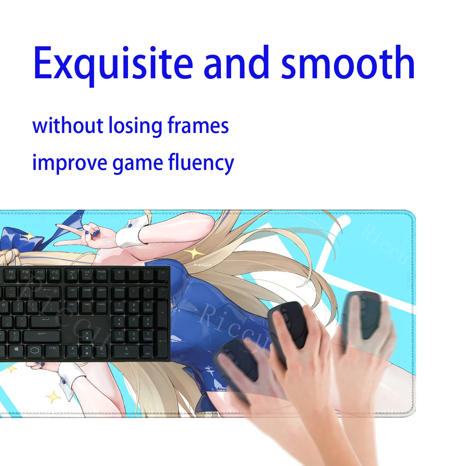 HD Hentai peripherals Blue Archive Asuma Toki Mouse Pad Gamer Japan Desk Cabinet Keyboard Gaming Mats Large Mause Pad E-Sports