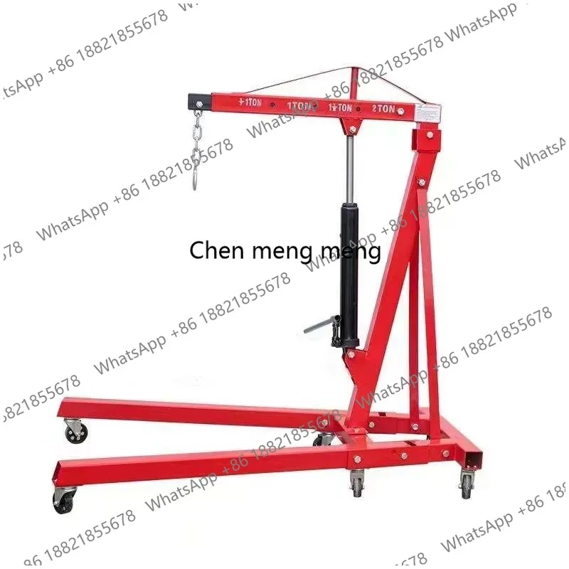 Workshop Mobile Folding Small Engine Hydraulic Hoist Truck Crane