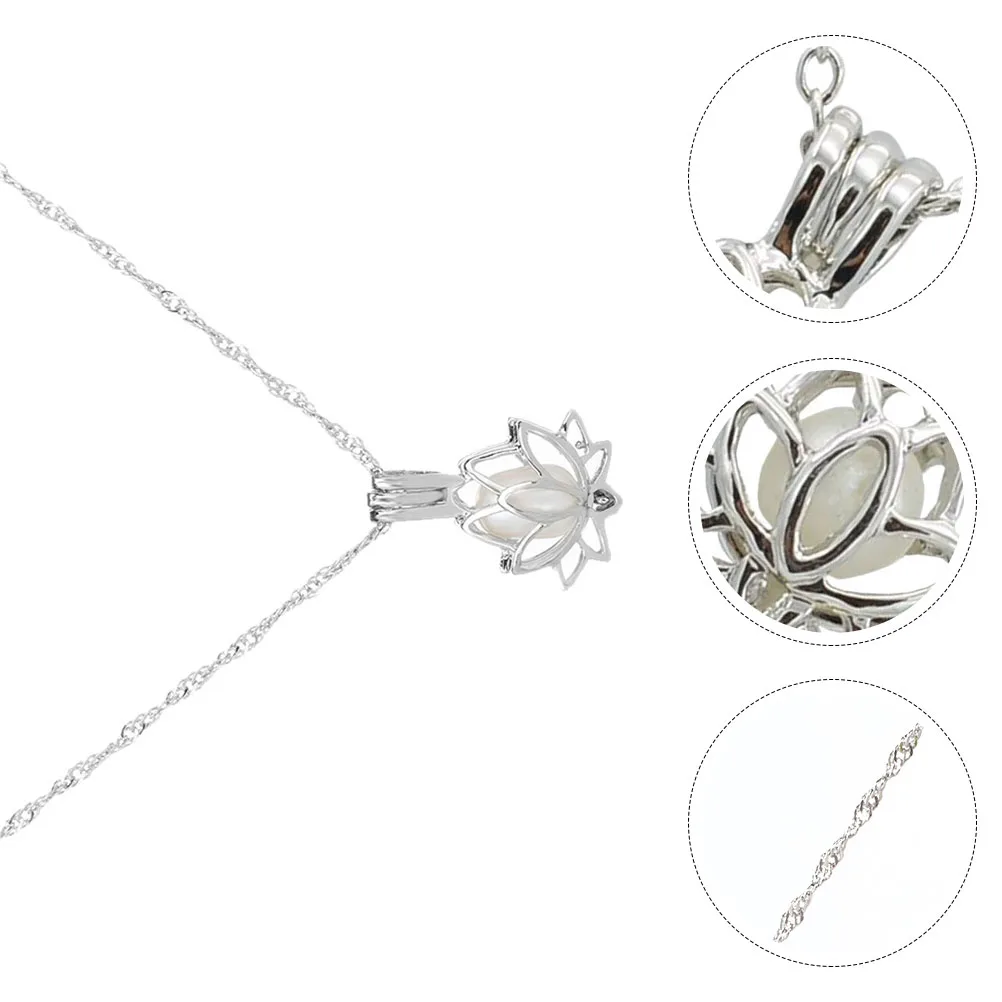 Collana luminosa notturna Gioielli da yoga per donna Ciondolo a forma di fiore Girocollo regolabile Decorazione semplice e luminosa per il collo delicata sulla pelle