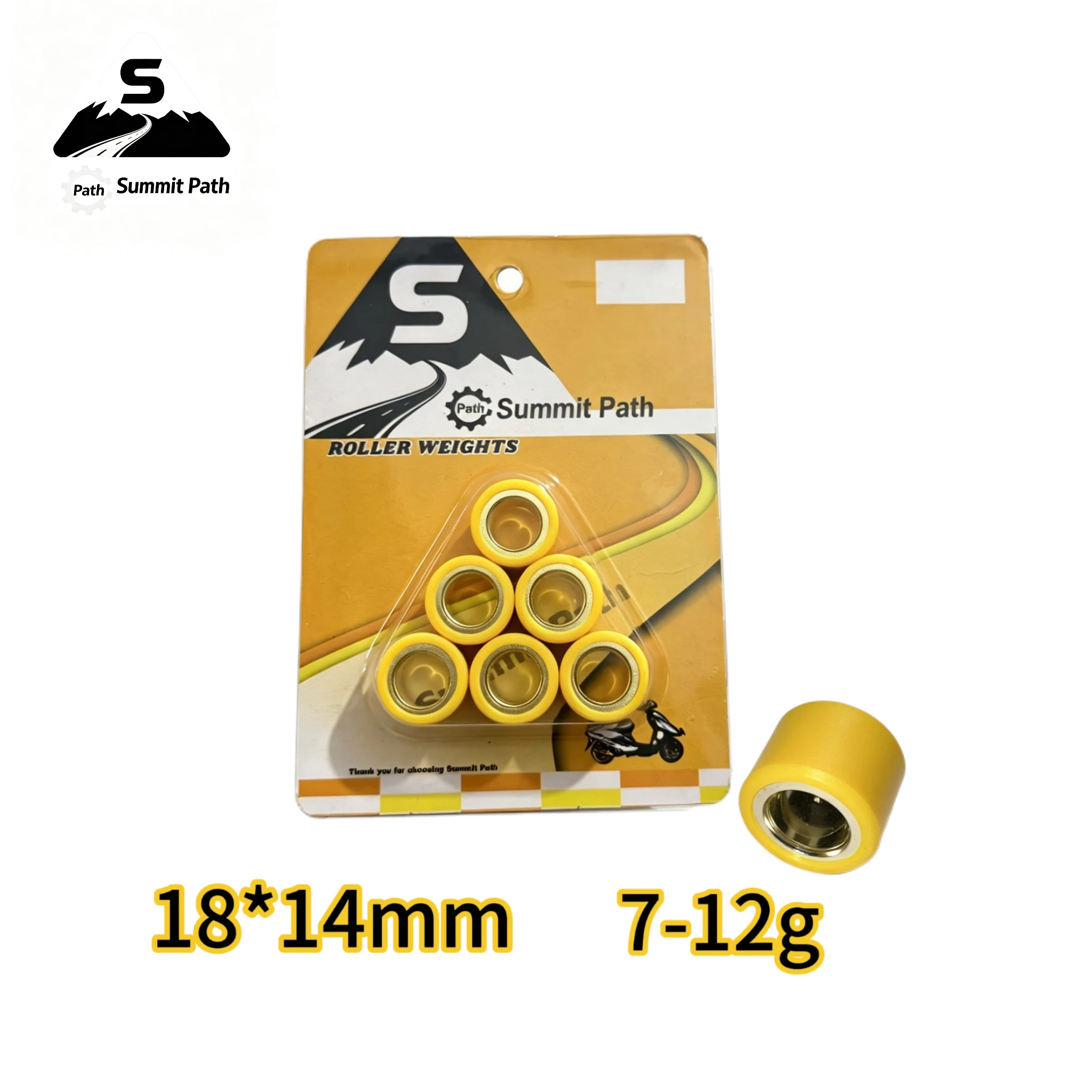 18*14mm Variator Roller Set for Scooter BWS125 Cygnus Majesty Maxster X-City X-Max ZY 125 Velvet 150