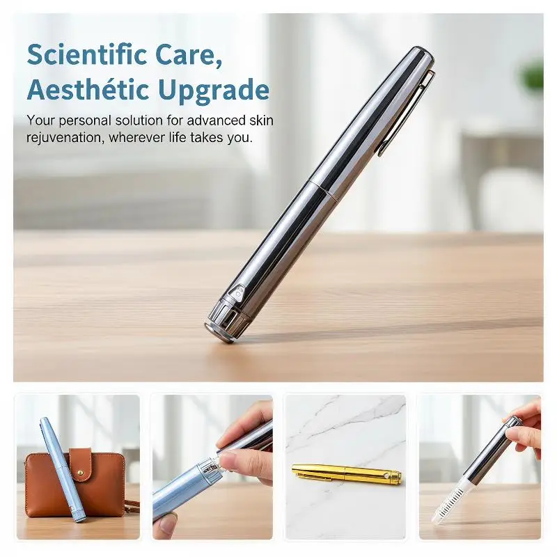 Reusable Metal V4 Insulin Injector Pen 1Pcs with 3ml Empty Cassette Bottle for Adult Diabetic Daily Care