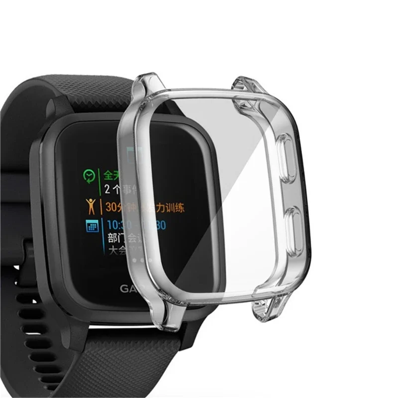 Custodia protettiva per Garmin Venu SQ2 Smart Watch placcatura TPU Soft Cover Full Screen Protector Shell per Garmin Venu Sq 2