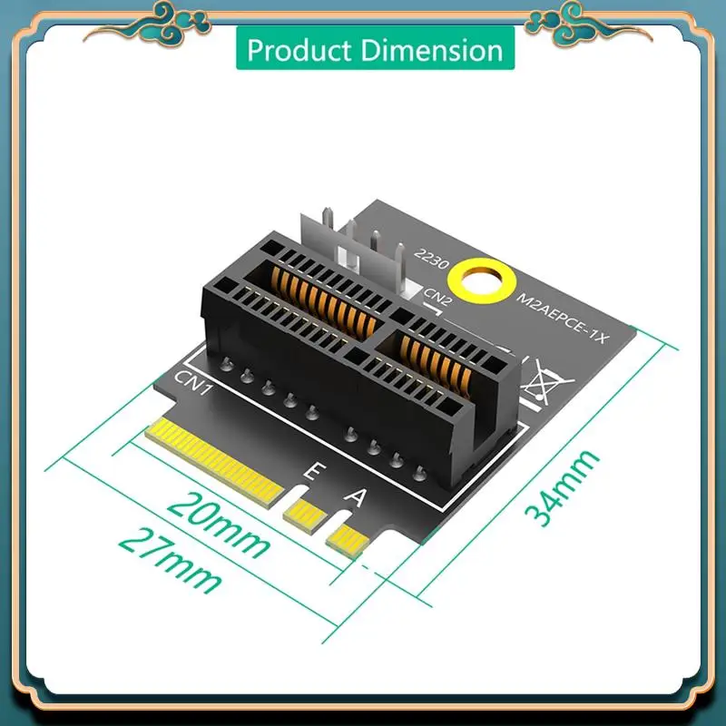 (New)-M.2 NGFF Key A/A+E/E To PCI-E 1X Adapter PCI Express 1X Converter Card With Power Cable Durable Easy Install Easy To Use