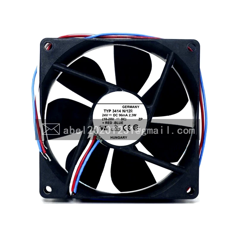 

BRAND NEW TYP 3414N/12R 3414 N/12R 24VDC COOLING FAN COOLER 9025 9CM 90*90*25MM