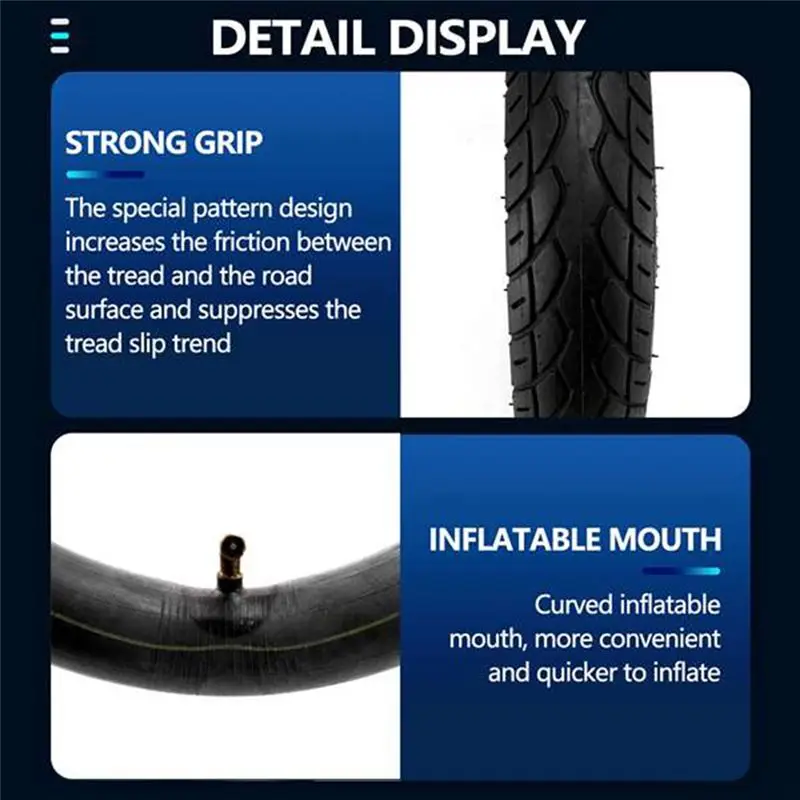 New Arrival 2 Set 12 1/2X2 1/4 Battery Car Tire 57-203 Electric Wheelchair Inner And Outer Tire Easy Install