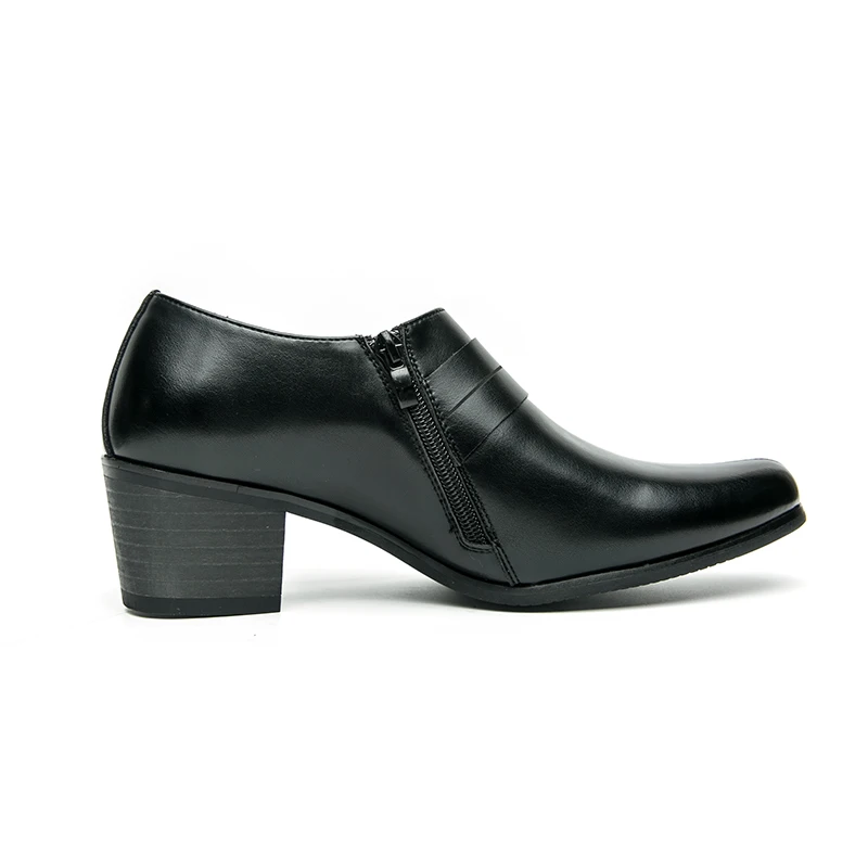 High End Brand Men's Business Dress Shoes Leather Increased Height British Shoes Men Pointed Toe Shoes Wedding Free Delivery