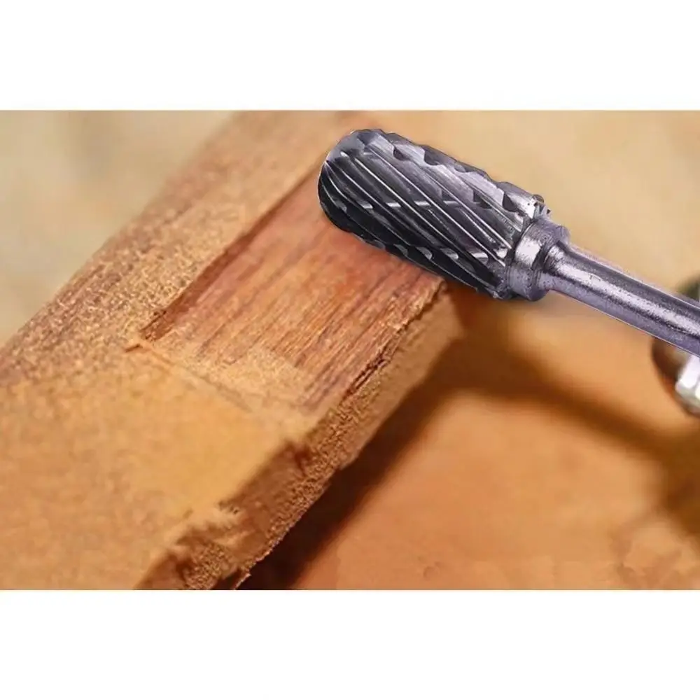 Hard Alloy Rotary Burr For For Bailichen Metal Woodworking Engraving Grinding Cutter Bit Tungsten Steel Rotary Tool Parts