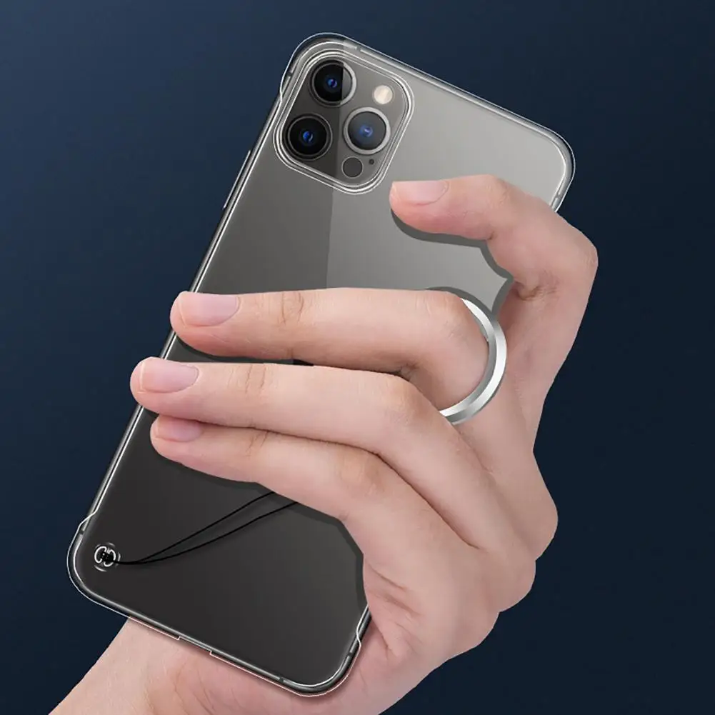 Transparent Mobile Phone Case for iPhone 13/12 Mini Pro Max Clear Hard Fall Phone Back Shell Protective Cover