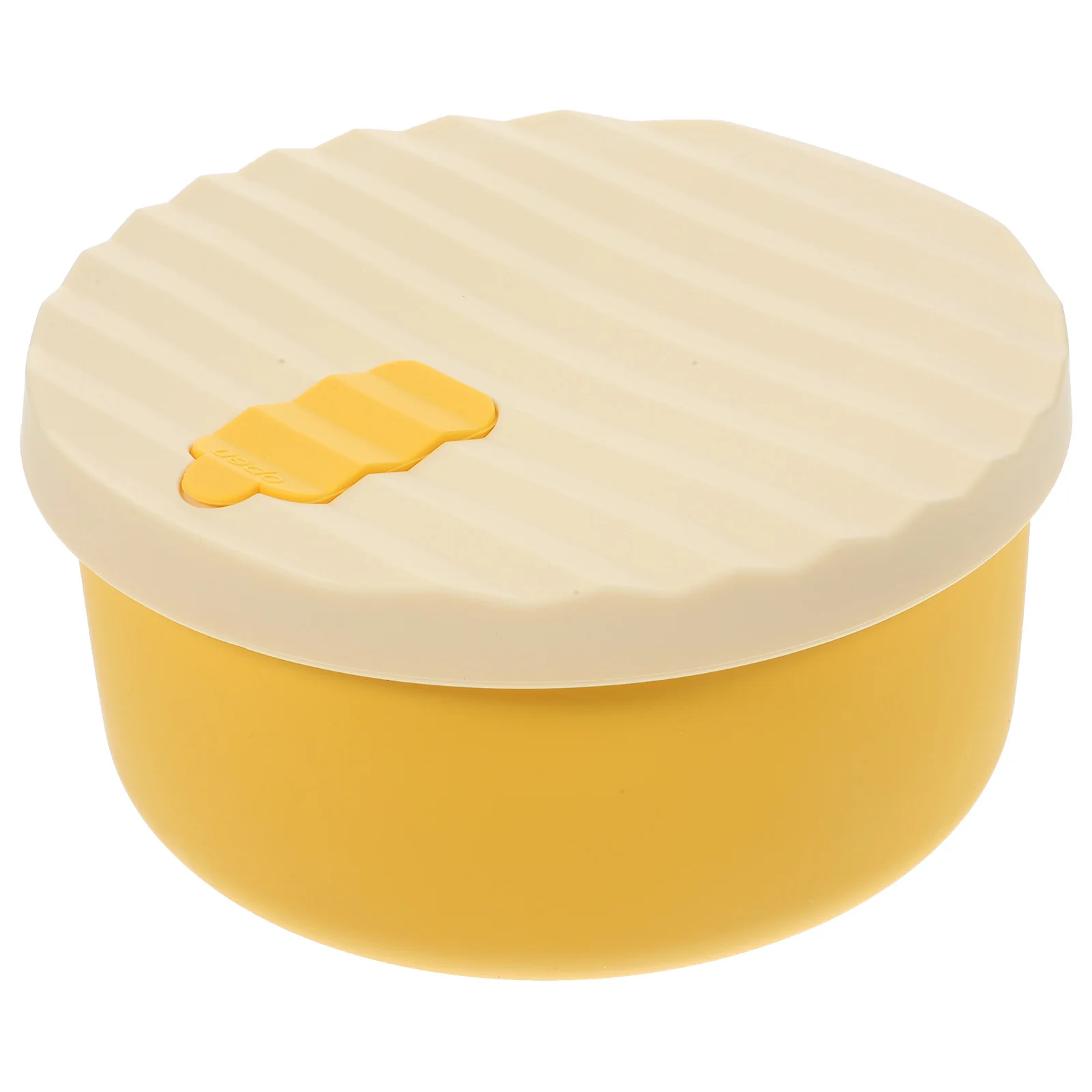 

Silicone Food Bowl with Lid Fresh Keeping Container for Home Office Microwave Safe Sealed Storage Bowl Salad Noodle Fruit Keeper