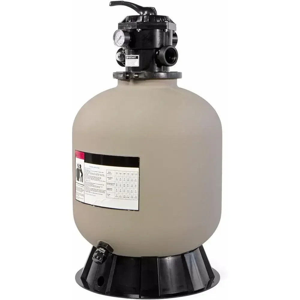 19 Inground Pool Sand Filter System with 7-Way Multiport, Up to 24,000 Gallons