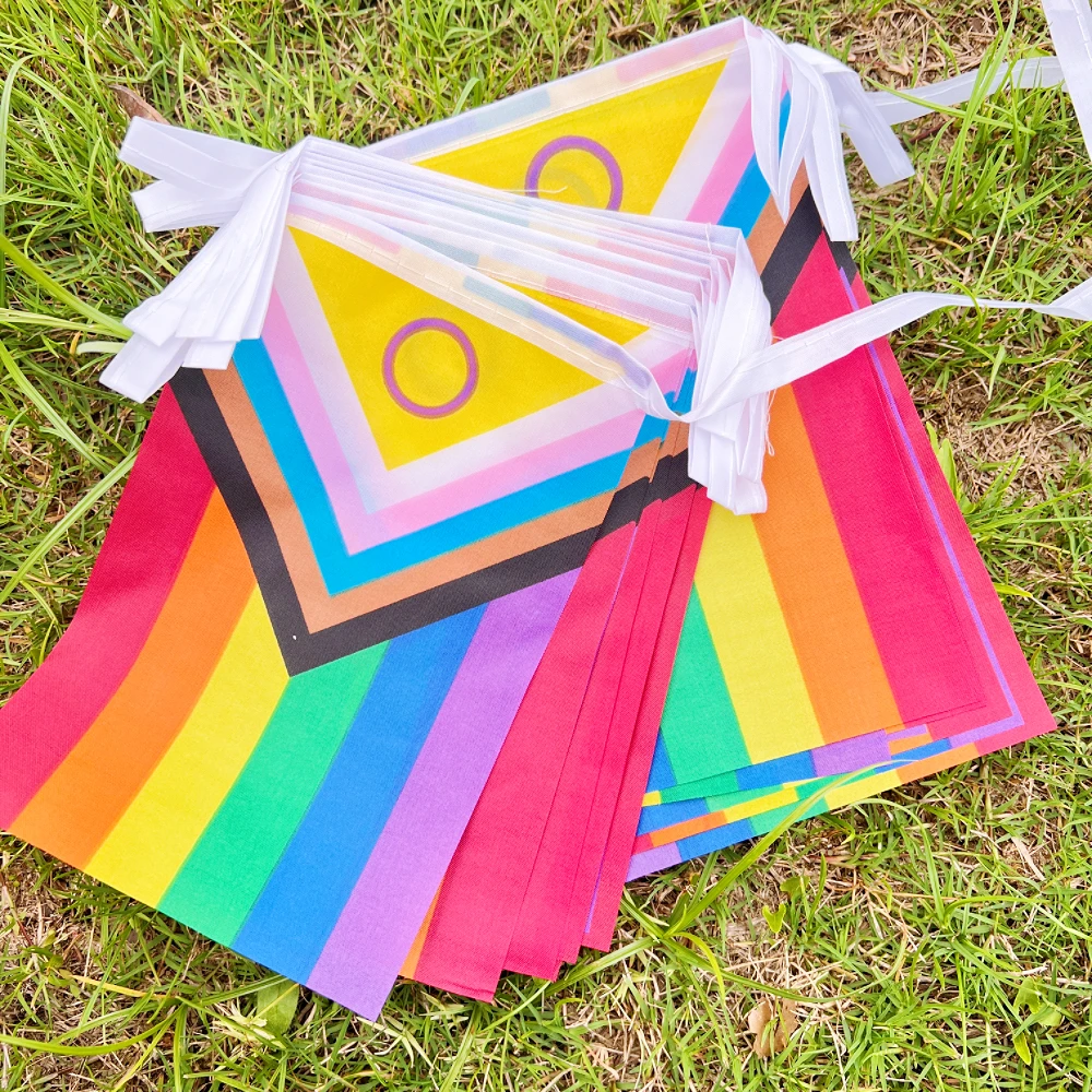 rainbow Flags 14x21cm20pcs /set gay pride rainbow Peace Flag Pride Flag