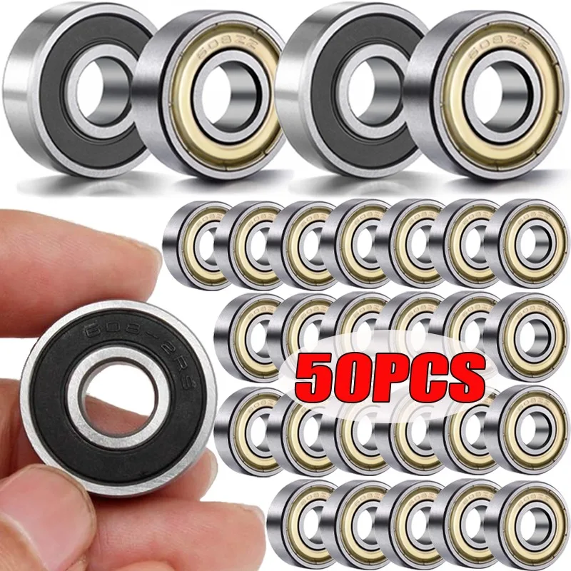 608 Miniature Ball Bearing Double Shielded Deep Groove Skate Bearing Machine Roller Bearings for furniture Wheel 3D Printing