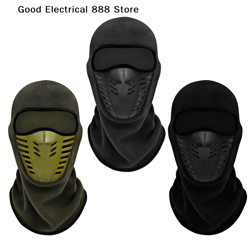 【G】Motorcycle Mask Fleece Thermal Face Mask Keep Warm Moto Riding  Motorbike Biker Winter Windproof Ski Mask Men Women