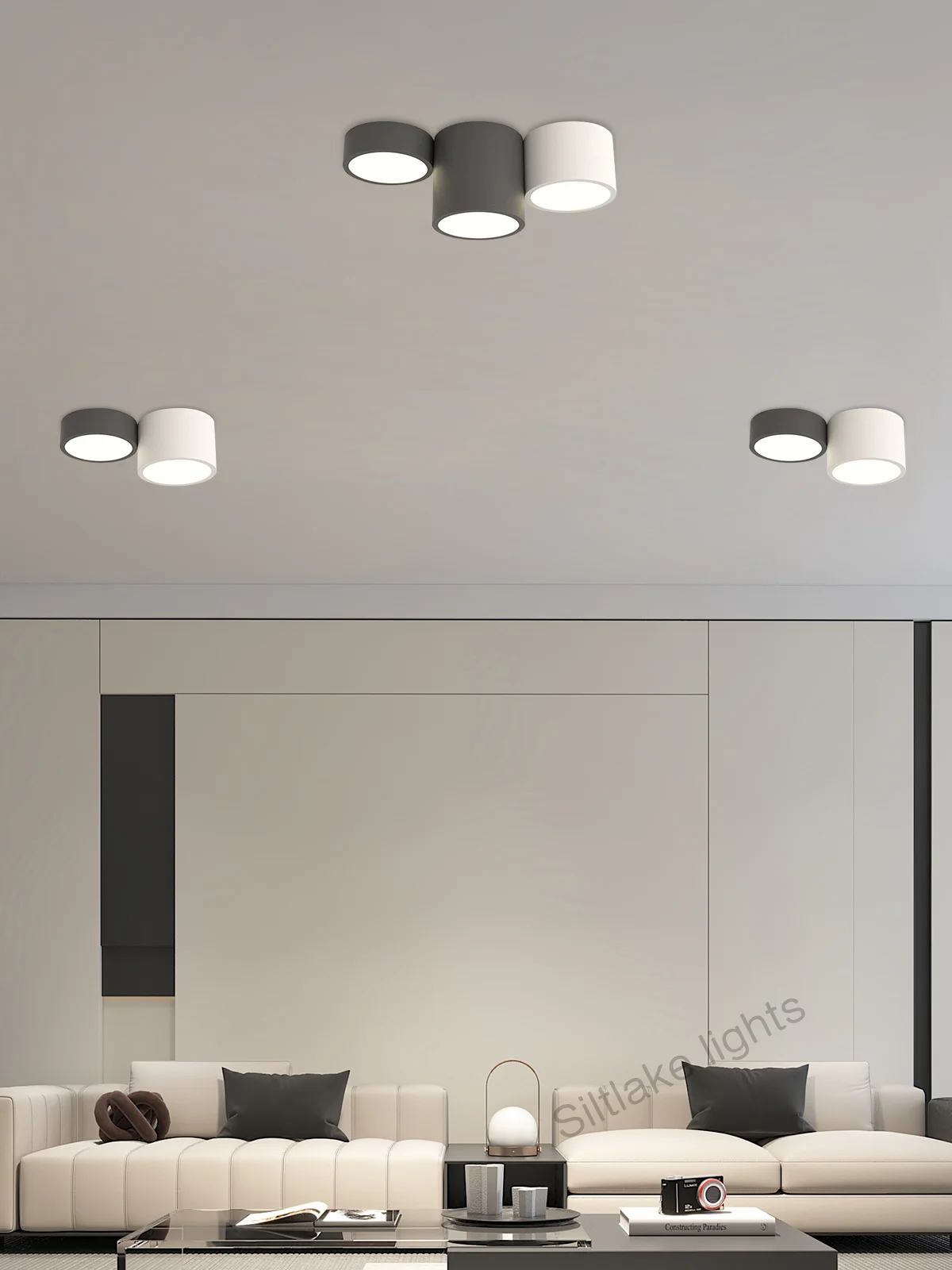 2026 Simple Surface Mounted Downlight Nordic Modern LED Ceiling Light Living Room Lighting No-punch Ceiling Floodlight, Commer