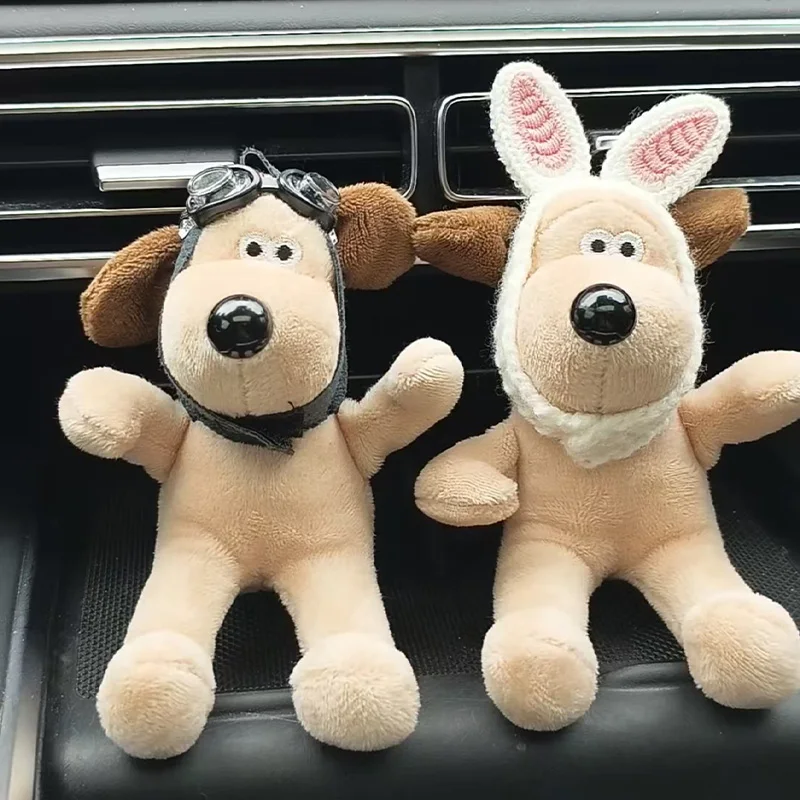 Gromit cachorro muñeco de peluche periféricos de dibujos animados accesorios de Interior de coche mochila decoración piloto muñeca creatividad regalos lindos