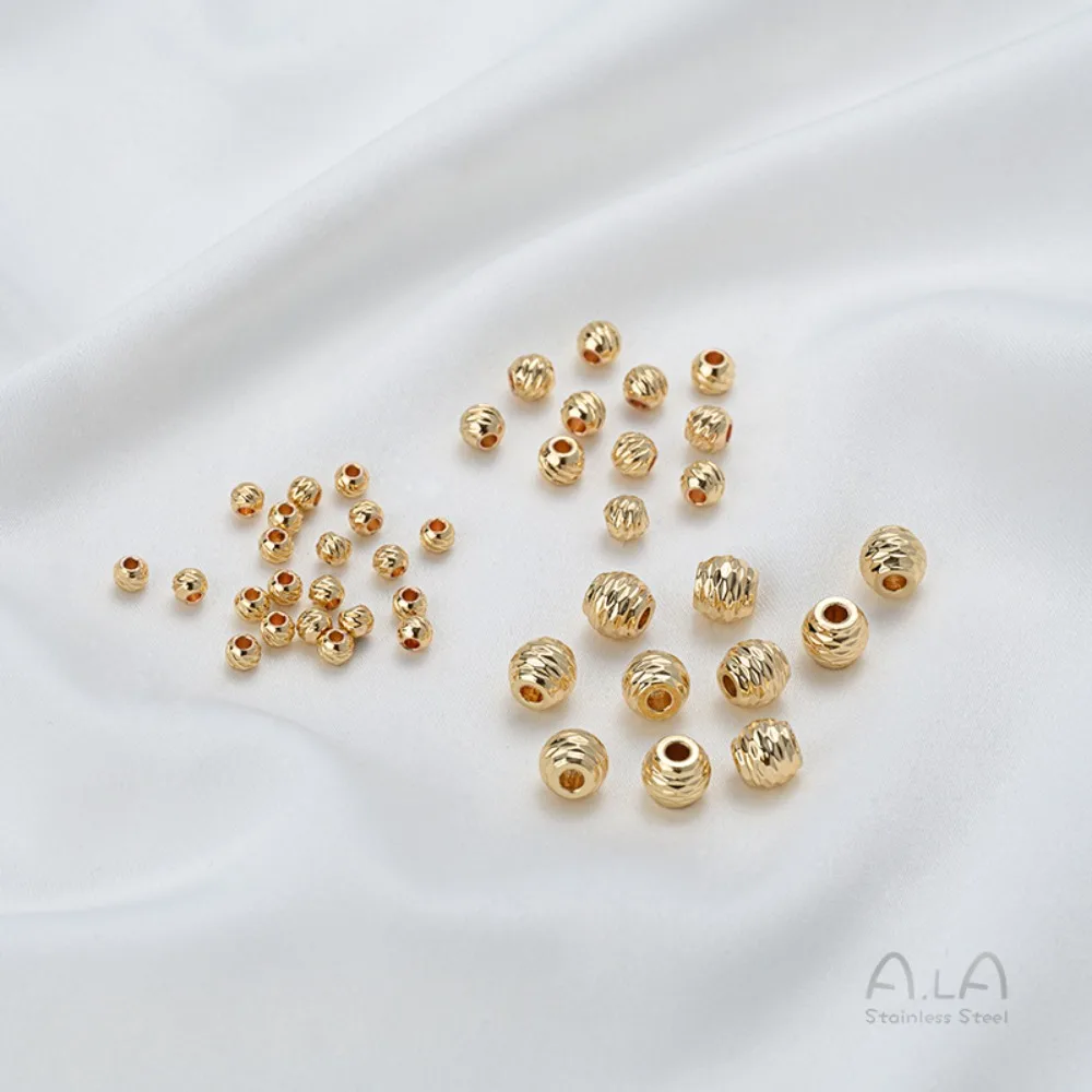 التيتانيوم الصلب سيارة زهرة حبة دفعة نمط جولة حبة فاصل اليدوية مطرز سوار ذاتي الصنع قلادة مجوهرات اكسسوارات #4