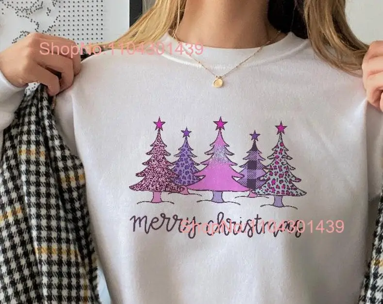 Womens Christmas Trees SweaT T Shirt Sweater Tree Holiday Sweaters for Women Winter long or short sleeves