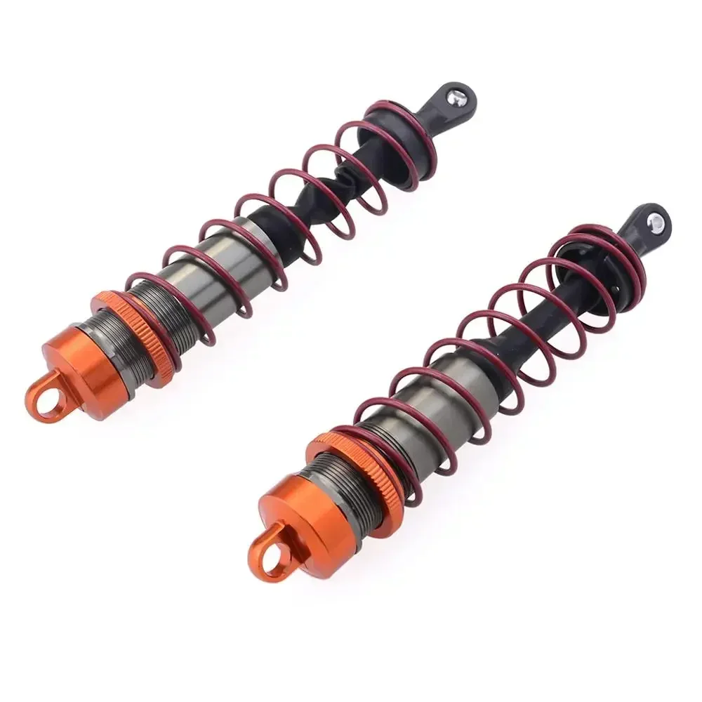 2Pcs Aluminium Alloy Metal Front/Rear Shock Absorbers for 1/8 Scale JLB HSP EM Racing DHK HPI ZD Racing RC Car Truck