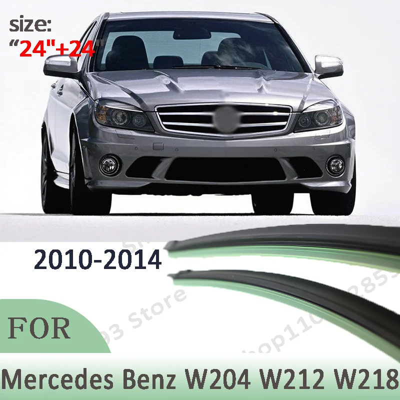

Wiper LHD Front Wiper Blades For Mercedes Benz W204 W212 W218 Windshield Windscreen Window Car Rain Brush 24"+24"
