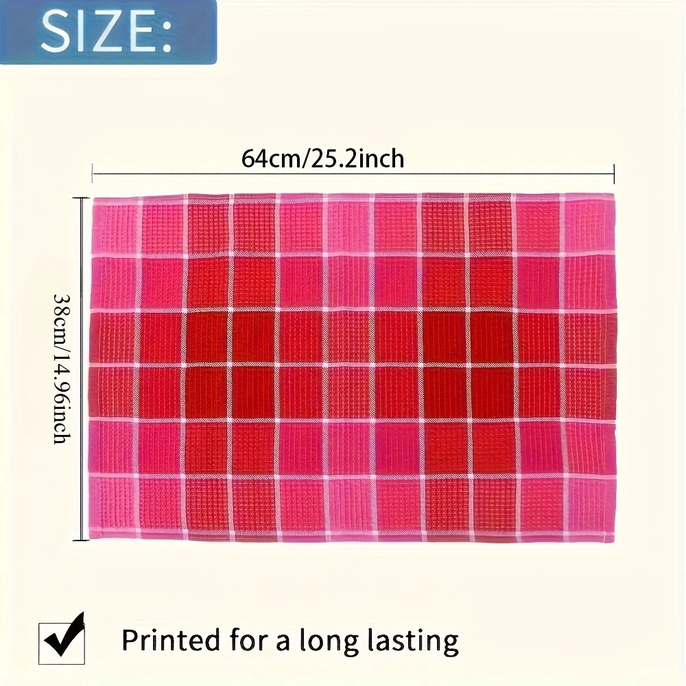 Toallas de cocina grandes de 4/8 piezas: toallas de algodón súper suaves, altamente absorbentes y de secado rápido con colores brillantes para uso doméstico