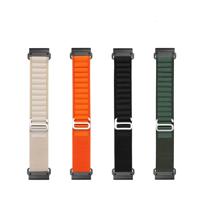 20 22 26 mm Alpine Loop Nylon Sports strap Quickfit For Garmin Fenix 7 7s 7X 6X 6s 6 Pro 5 5s 5X Plus 3 3HR 945Epix Gen 2 Enduro