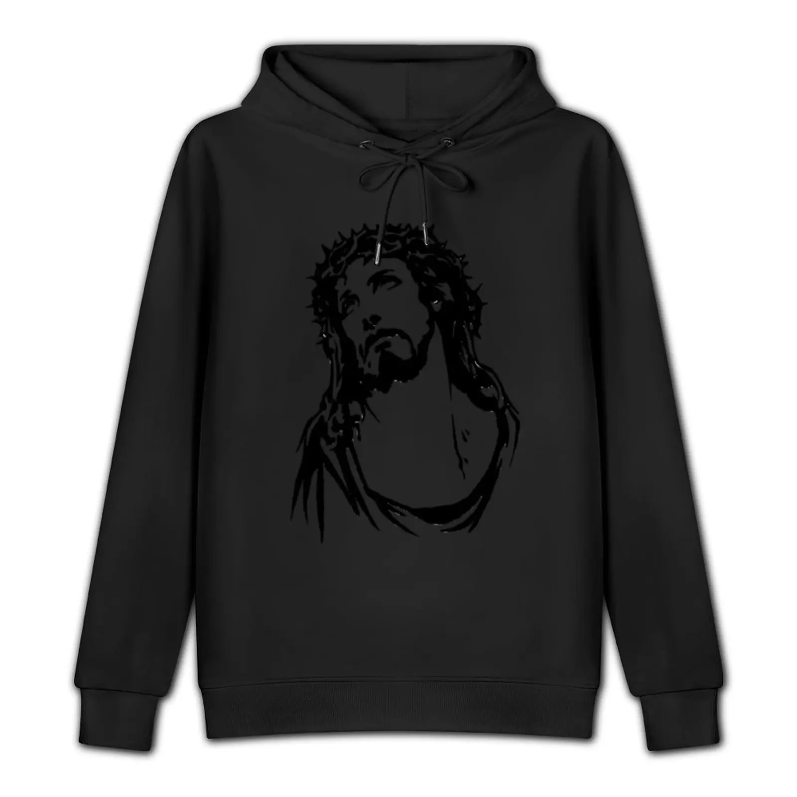 Jesus Silhouette. Pullover Hoodie mens designer clothes autumn jacket men anime clothing autumn hoodie