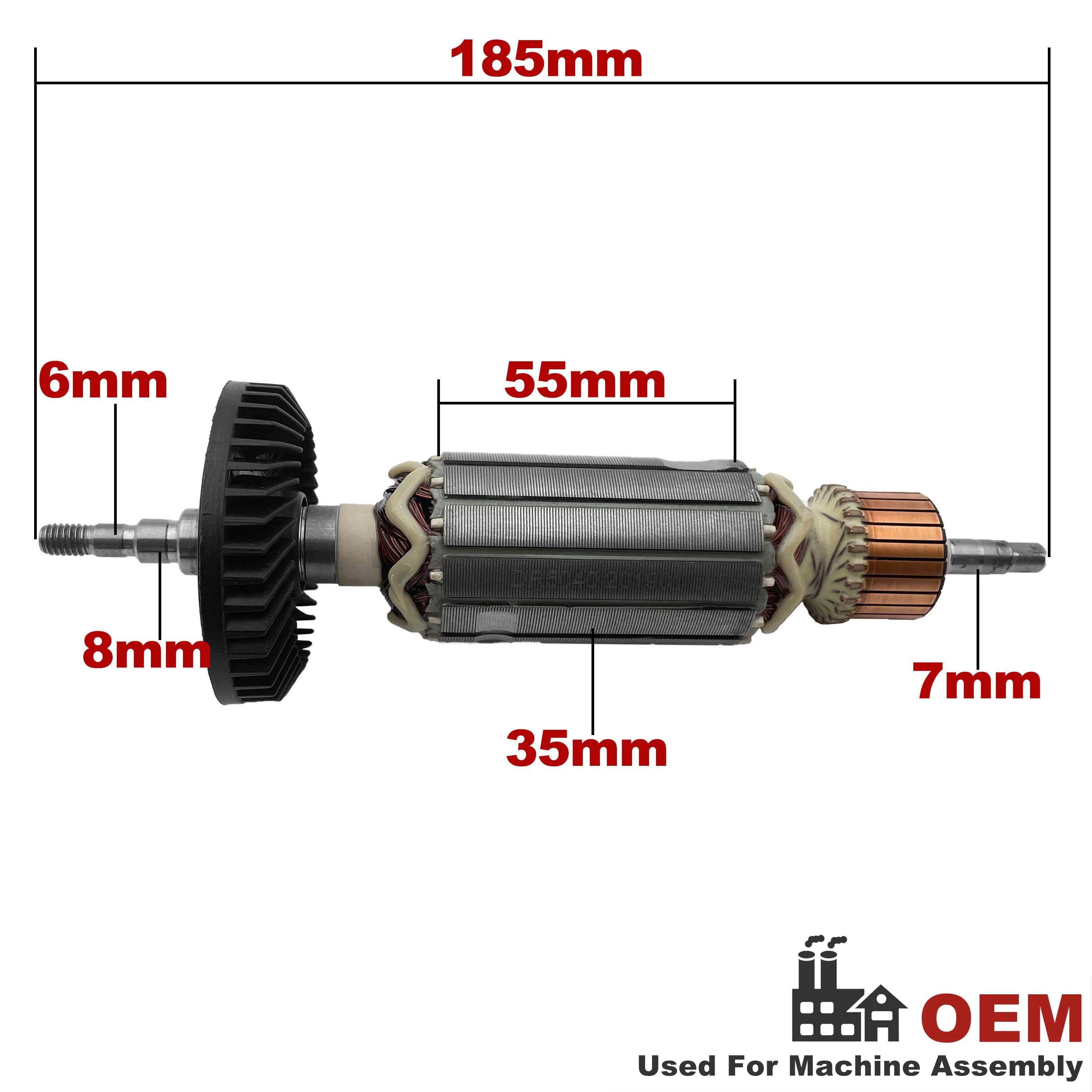 AC220V-240V Якорь ротор замена для Makita УГЛОВАЯ ШЛИФМАШИНА GA5040 GA5040C GA5040X01