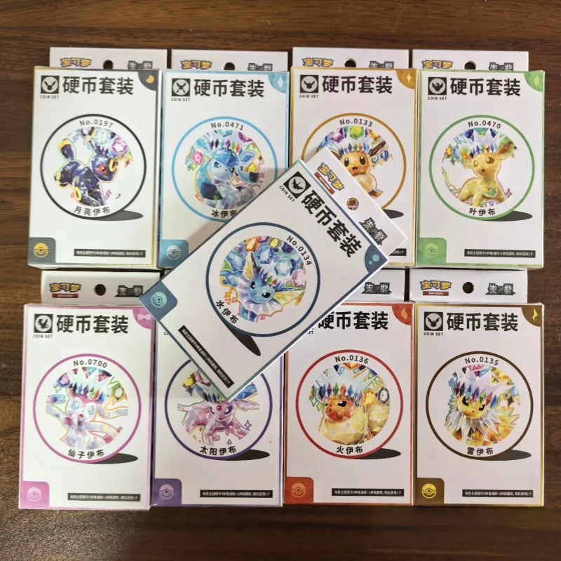 New Arrival Original Pokémon PTCG Trading 17.5 Tera Blast Card Game Eevee Coin Set Simplified Chinese Collectible Card