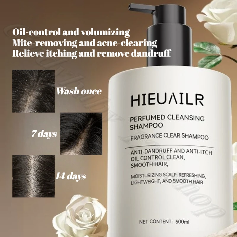 Refreshing and Fluffy Perfume Shampoo Oil Control Mite Removal, Antipruritic Exfoliation and Improvement of Dry Flat Collapse