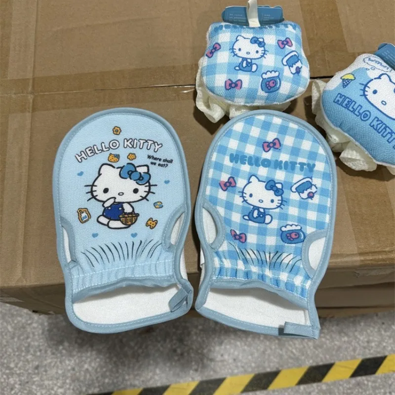 

Hello Kitty Cute Bath Towel Fashion Double Sided Usable Mud Rubbing Artifact Cartoon Bath Towel Home Women Accessories Wholesale