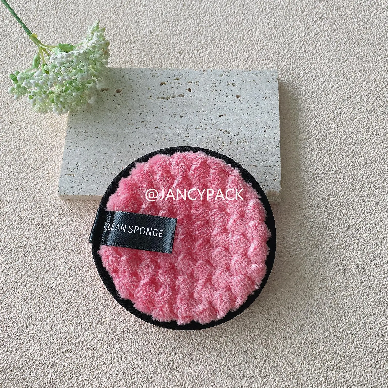 Tampons démaquillants pour le visage et les yeux, bouffantes de nettoyage du visage lavables et réutilisables, tampon bouffant pour mélangeur de maquillage de beauté, 10 pièces