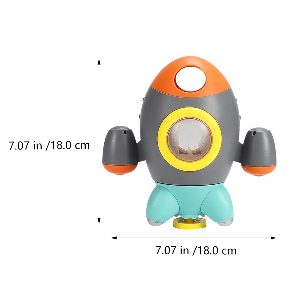 Mainan mandi bayi Rocket Sprinkler, mainan kamar mandi anak-anak, permainan air, semprotan putar, hadiah mainan untuk balita 12 bulan