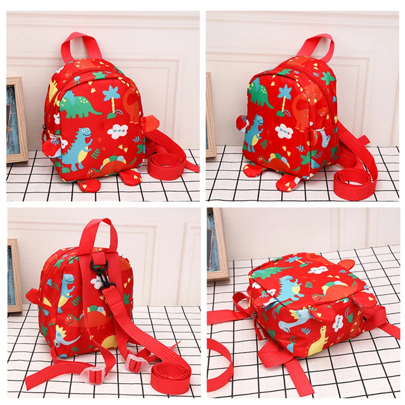 Anti-lost Children Backpacks Cartoon Dinosaur Kindergarten School Bag Cute Boys Girls Baby High Capacity Book Bags Kids Backpack view 5