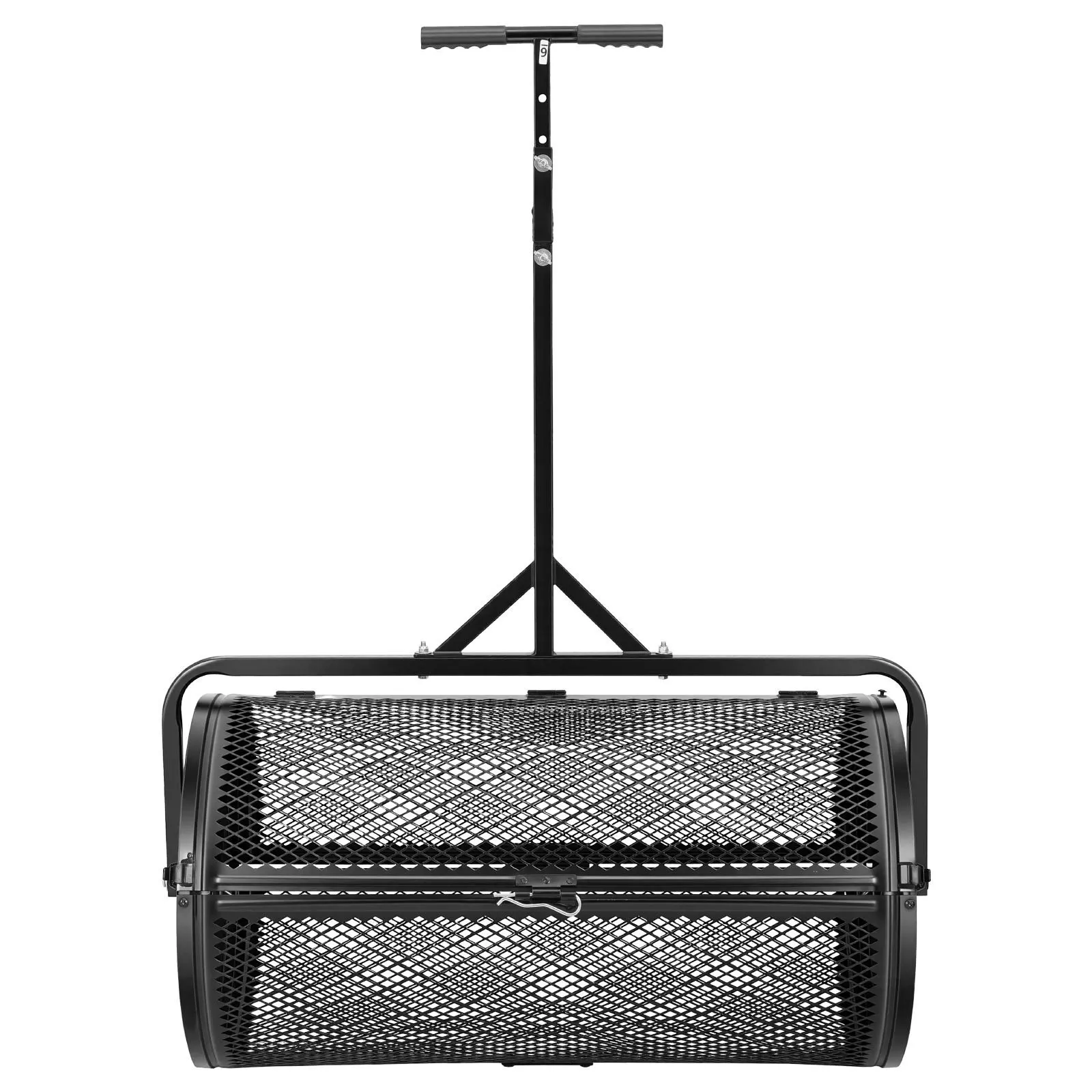 

Compost Spreader, 36" Wide Peat Moss Spreader with Push/Tow Handle, 4 Heights Adjustable, Powder-Coated Steel Garden Peat Mos