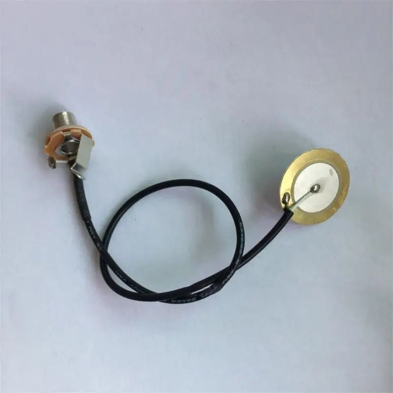 Kalimba Pickup Piezo Transducer 6.35mm End Pin Jacks for Thumb Piano Kalimba 