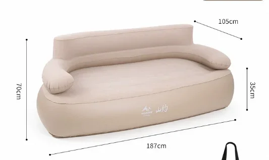 2026 Popular Outdoor Inflatable Sofa Camping Lazy Folding Sofa Bed Leisure Automatic Inflatable Portable Nap Sofa