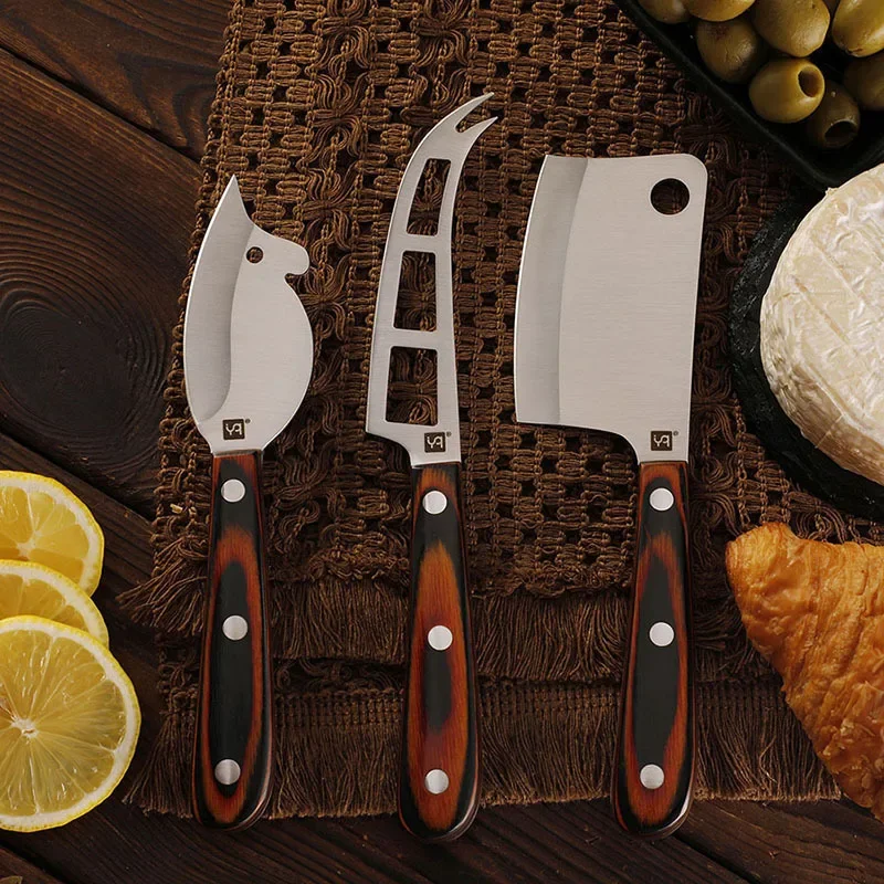 Stainless Steel Cheese Knives Cheese Cutter Butter Spreading Knife Cheese Slicerand Butter Cutter Charcuterie Board Tools