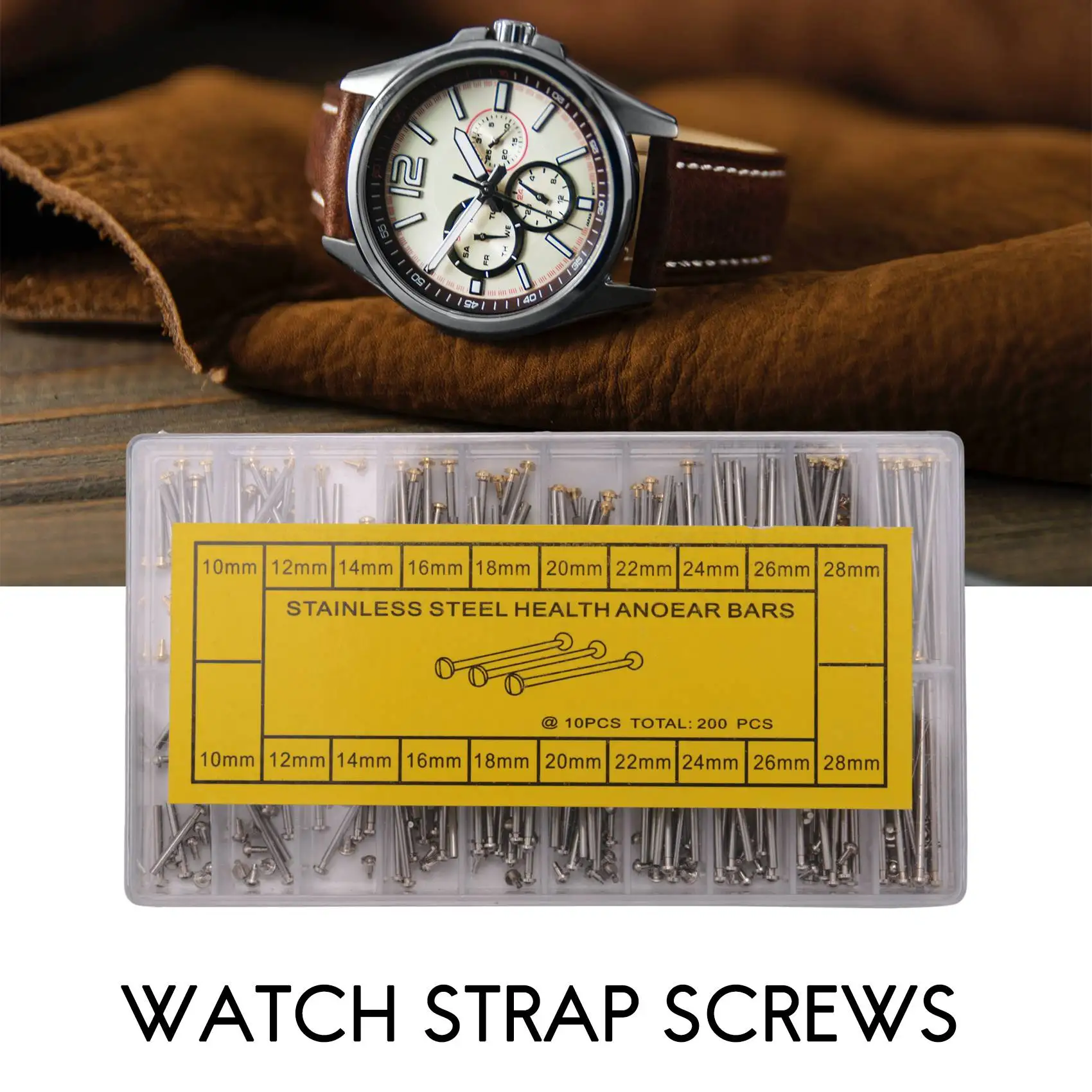 ブレスレットストレッチキット,10mm-28mm, 1ボックス,機器修理ツールセット,減摩ピン