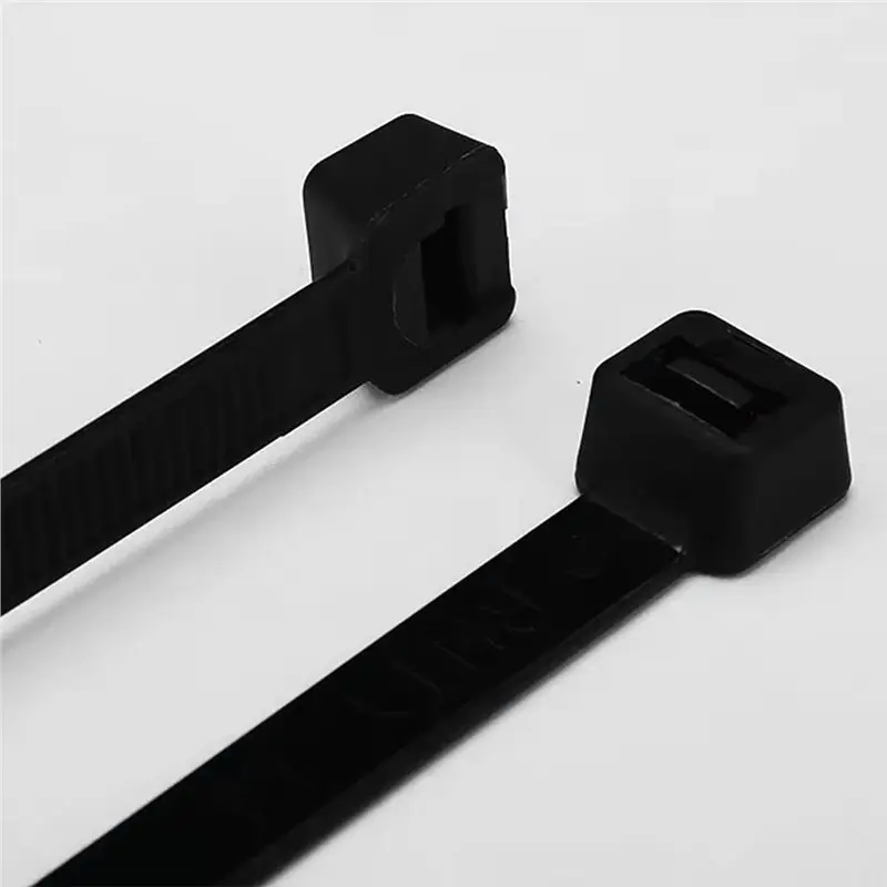 [NEWA08R】 Zip Wraps Nylon Tie Self-Locking Black 8X200 Cable Tie Fastening Ring Strap Cable Tie Set
