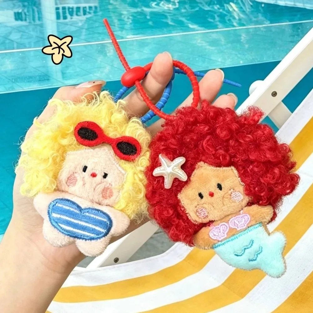 New Stuffed Figure Bag Pendant Dolls Cartoon Little Girls Keychain Backpack Charms Soft 8cm Size Cute Keyring Doll Gift Giving
