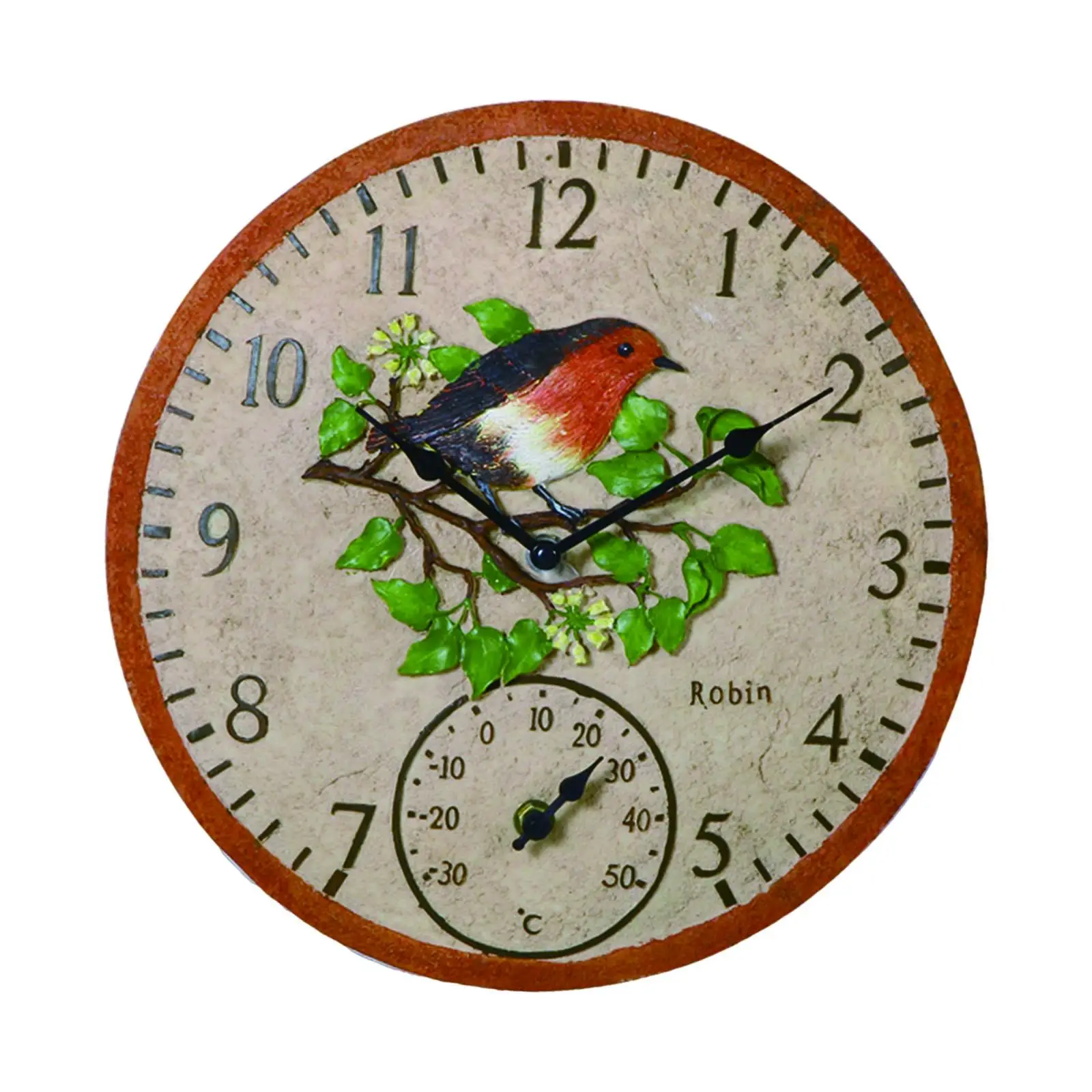 Wall Clock Hanging Clock Birds Decor to Use Lovely Wear Resistant Practical Wall