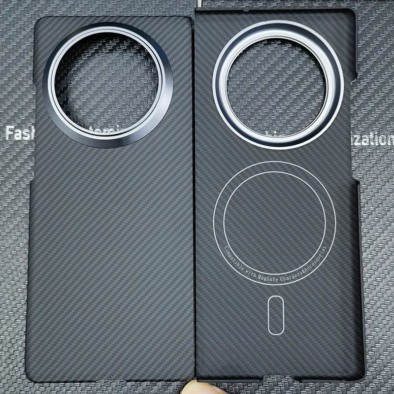 

Compatible For Magsafe Magnetic Wireless Charging Carbon Fabric Fiber Aramid Case For For vivo X Fold3 Pro / X Fold 3