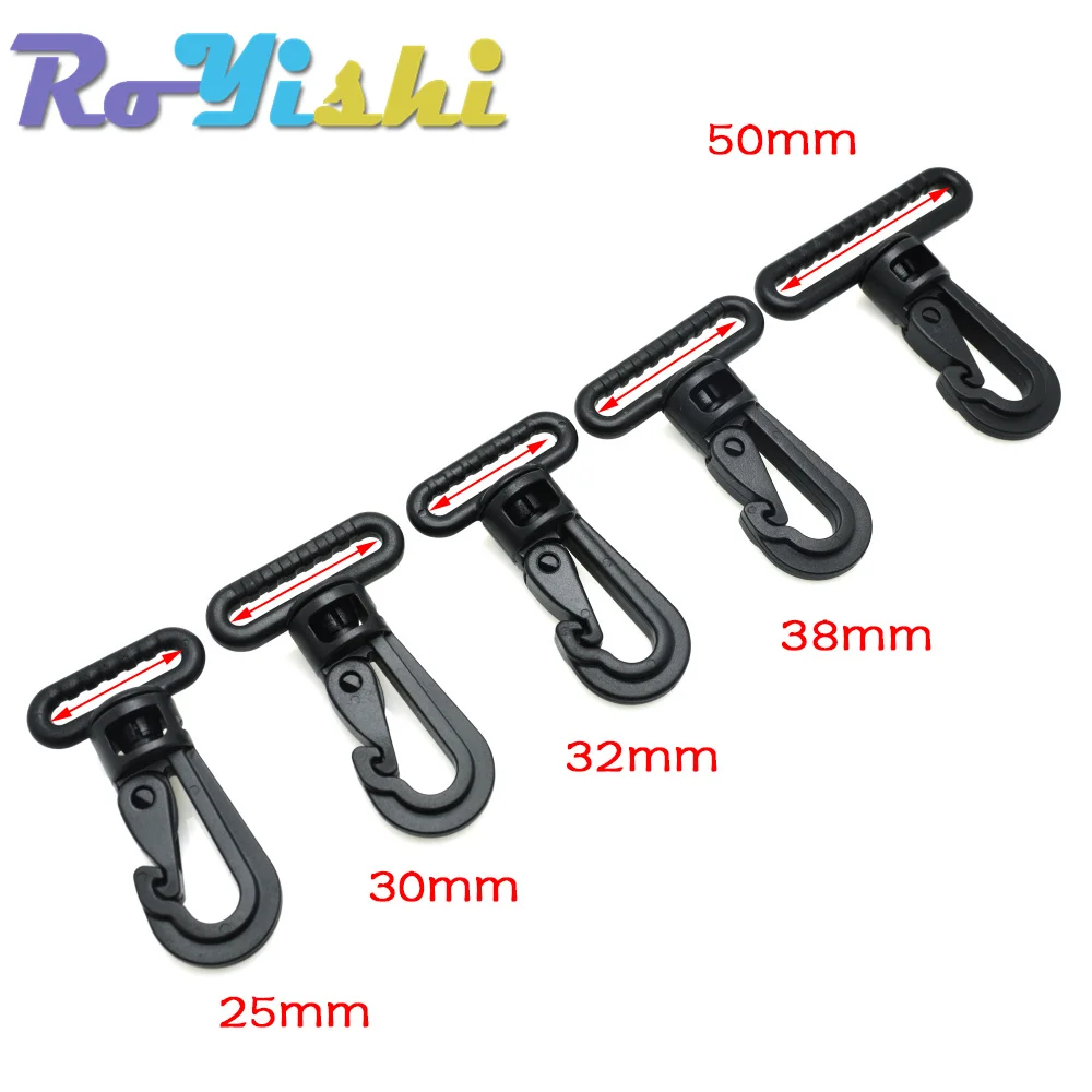 Plastic Swivel Snap Hooks Buckle for Backpack Belt Straps Briefcase Strap Clasp Garment