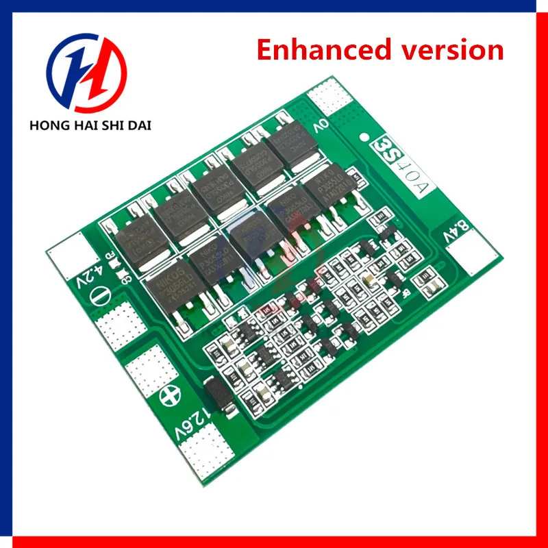 3S 40A Li-ion Lithium Battery Charger Lipo Cell Module PCB BMS Protection Board For Drill Motor 12.6V with Balance