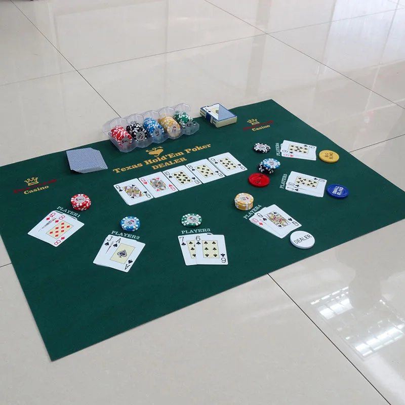Double Sided Image 60x90cm, Tablecloth Game Poker Pad, Non-woven Felt, Texas Roulette Betting Size