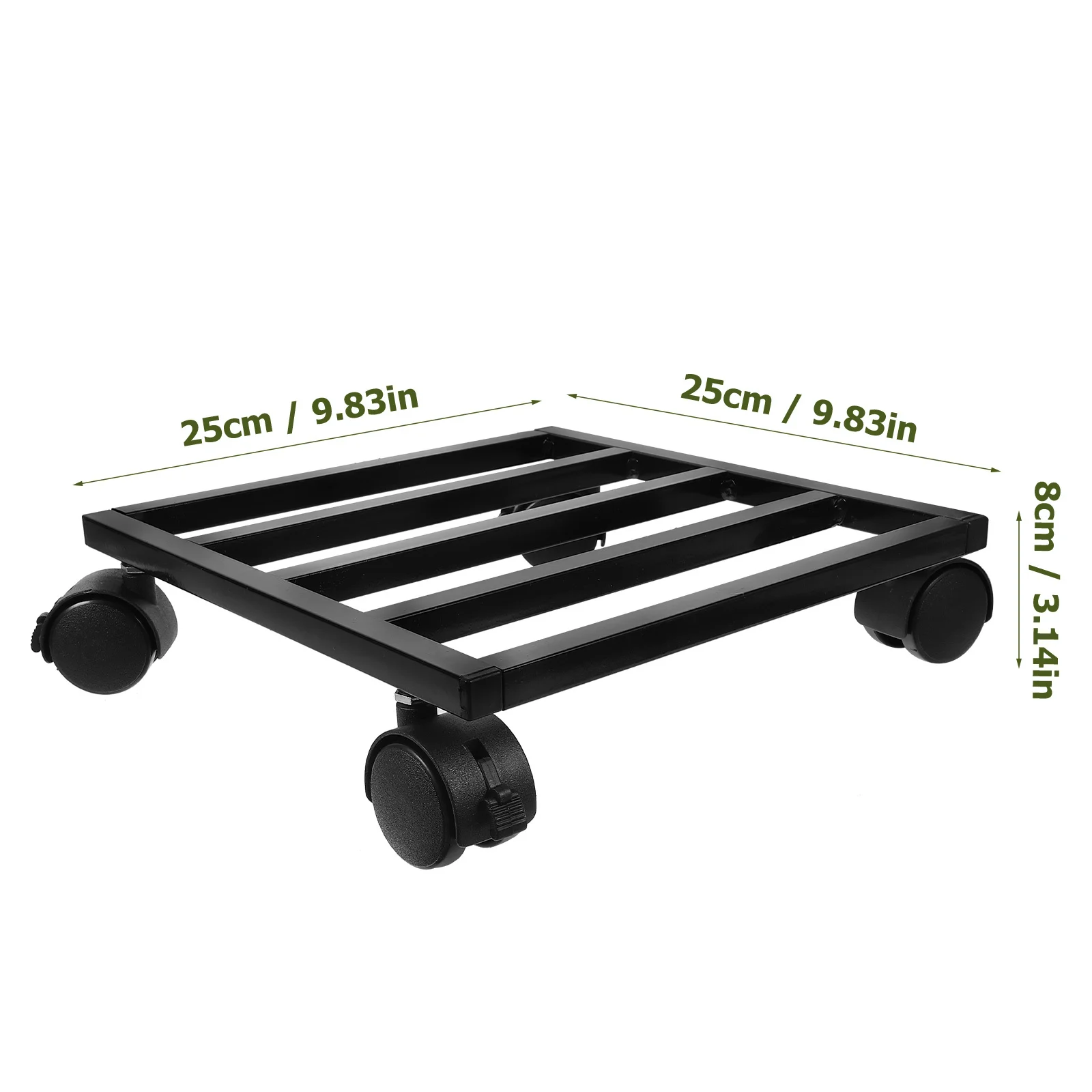 Подставка для цветочного горшка с роликом, сверхмощная роликовая тележка для растений, подвижная роликовая основа для растений, садовые внутренние и уличные держатели для цветов